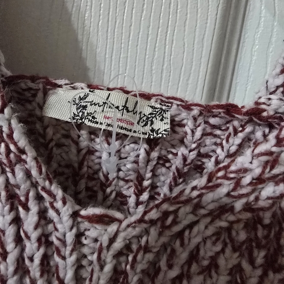 Free People Here All Day Brami Top, Cropped Two Tone Knit Sweater Cami Tank EUC! - Picture 6 of 11